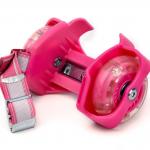 YOBANG rose red Street Rollers Flashing Heel Wheels Clip on Skates for shoes gilrs for sale