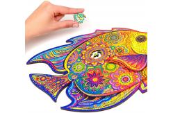 China Eco Friendly Magic Animal Wooden Jigsaw Puzzles Shining Fish supplier