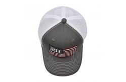 China Customized National Flag Embroidered Trucker Cotton-Front Cap supplier