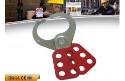 China ZC-K21 Economic Steel Lockout Hasp 6 Prying Resistant Hook ABS Coated Body supplier
