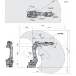 BX100L Kawasaki Waterproof Robotic Arm OEM Use  For Fitting，Handling，Welding