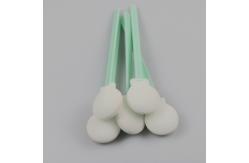 China Electronics Circular Head Disposable Cleanroom Foam Swabs supplier