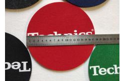 China 7 Inch Custom Printed Make Turntable 3mm Felt Slip Mat supplier