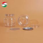 500ML PET Bottle Plastic Clear Cylinder Sealed Jar With Screw Lid HYP500-40g