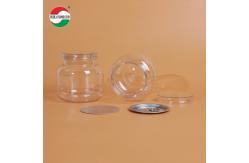 China 500ML PET Bottle Plastic Clear Cylinder Sealed Jar With Screw Lid HYP500-40g supplier