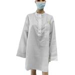 Round Sleeve Pullover Cleanroom Smock Apparels With Reliable Static Dissipation for sale