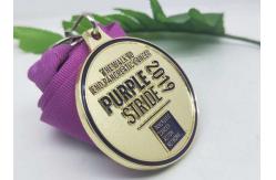 China Die Casting Metal Medal Sandblasting Zinc Alloy Medal With Soft Enamel supplier