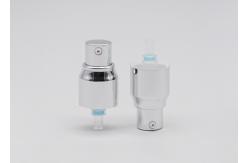 China Treatment Lotion Pump For Bottles Shiny Silver 22mm Cosmetic Foam Pump supplier
