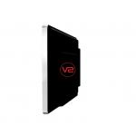 High Resolution Airport Wall Mounted Digital Signage With Surface Tempered Glass Protection