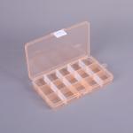 Durable PP Material Orange 15 Grid Plastic Storage Box Organizer with Removable Dividers for sale