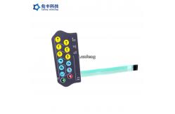 China Embossed Keys Custom LED Membrane Switch Tactile Keypad 3M467 supplier