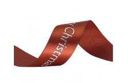 China Custom Grosgrain Ribbon With Silver Foil Logo Personalised Branded Packaging Ribbon supplier