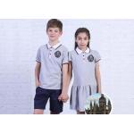 Plain Fabric Middle School Uniforms Moisture Wicking Breathable For Teenagers for sale