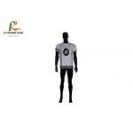 Classic White Custom Printed T Shirts Full Sublimation 100% Polyester Fabric for sale