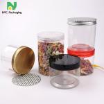 300ml Plastic Food Jars With Gold Lids Plastic Storage Container for sale