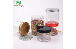 China 300ml Plastic Food Jars With Gold Lids Plastic Storage Container supplier