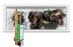 China Vertical UV Wall Printer , Mural Inkjet Printer Automatic Photos Printing supplier