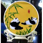 Custom Chinese Luxury Cloisonne Colorful Metal Round Plates for sale