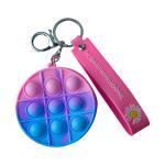 Stress Relief Silicone Coin Purse Push Pop Fidget Bag , Candy Color Fidget Sensory Toy for sale