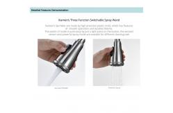 China Spring Spout Touchless Stainless Steel Kitchen Faucets Infrared Sensor Control supplier