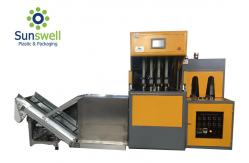 China Stretch 2 Cavity Semi Automatic Pet Bottle Blowing Machine For Plastic Bottle supplier