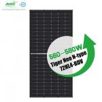 Jinko Bifacial Solar Panels 560W 565W 570W 575W 580W N Type Solar Cell Hjt Commercial for sale
