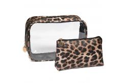 China 2pcs Women Portable Toiletry Bag With Zipper Closure supplier