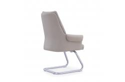 China Paded Armrest Leather Office Visitor Chair High Density Foam supplier