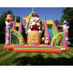 EN71 Outdoor Child Jumping Inflatable Bounce House With Slide for sale