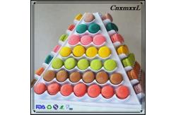 China Multifunction 31cm Tall Plastic Macaron Packaging French Macarons Stand supplier
