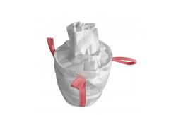 China Cement Jumbo Circular FIBC Bag With Bottom Loops And Top Fill Skirt supplier