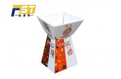 China Art Paper Chocolate Promotional Dump Bins Easy Assembled Glossy / Matte Film Lamination supplier