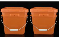 China Chemical Resistant Square Plastic Bucket with Handle for Paint and Chemicals supplier