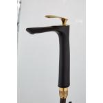 Tall Body Black Powder Coat ODM Wash Hand Basin Taps for sale