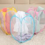 Bulk Collapsible PP Plastic Laundry Basket Mesh Laundry Bag