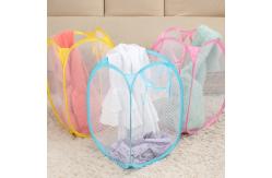 China Bulk Collapsible PP Plastic Laundry Basket Mesh Laundry Bag supplier