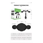 Adjustable Detachable Car Phone Holder With Expander 360 Degrees Rotation