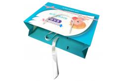 China Custom Luxury White Paper Carry Bag With Artwork Printing Manufacturers supplier