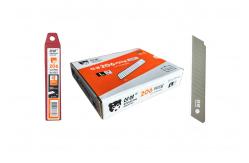 China 18mm Cutter Blades with 109mm Length 60° Angle 15 Segments and Silver Body supplier