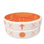 Customized RFID Silicone Bracelet Debossed Ink-Filled Wristbands for Christian Events