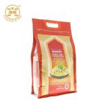 Flat Bottom 2.5kg 4.5kg Heavy Duty Nylon Plastic Bags For Rice Packaging for sale