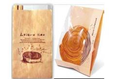 China Food Grade Customized Kraft Paper Bags Clear Window For Bread supplier
