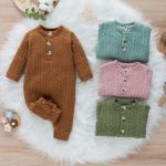 Children'S Knitted Newborn Jumpsuits For Spring Winter Autumn