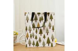 China 38x42x15cm Canvas Shopping Totes Foldable Stylish Reusable Grocery Bags Washable supplier