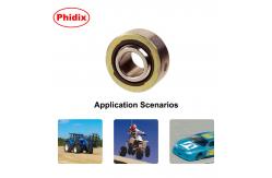 China com p spherical ball bearing molded race self lubricating loader slot design supplier