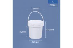 China Personalized 1 Gallon Plastic Buckets PP Plastic Small Silkscreen Printing supplier