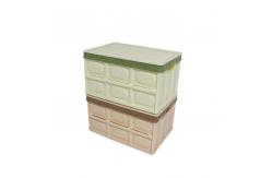 China Sturdy Practical Folding Tote Box , Fashionable Collapsible Crates With Lids supplier