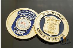 China Despoke Two Sides Brass Challenge Coins Background Sandblast For Collection supplier