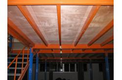 China Plywood Board Rack Supported Mezzanine Customized Size Metal Frame supplier