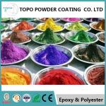 High Hardness Hybrid Powder Coating , RAL1016 Sulfur Yellow Carbon Steel Pipe Coating for sale